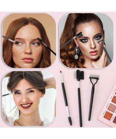 3-Piece Eyebrow & Eyelash Brush Set - Professional Eye Makeup Tools for Perfect Brows & Lashes | International Shipping - Buy Online on GoSupps.com