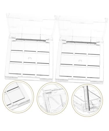 2pcs Highlighter Empty Makeup Palette - Travel Makeup Storage Cases for Lipstick & Blush | Cosmetic Organizer for Women - Buy Online on GoSupps.com