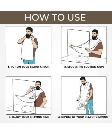 Beard Bib Apron - Waterproof Hair Catcher for Easy Grooming | Best Gifts for Men | Swift Pick - Buy Online on GoSupps.com