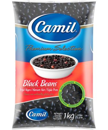 3 x Camil Brazilian Black Beans 1Kg | Premium Selection | Feij o Preto Bean Hariot Noir | GMO Free | Natural | Vegan | High Fibre & Protein - Buy Online on GoSupps.com
