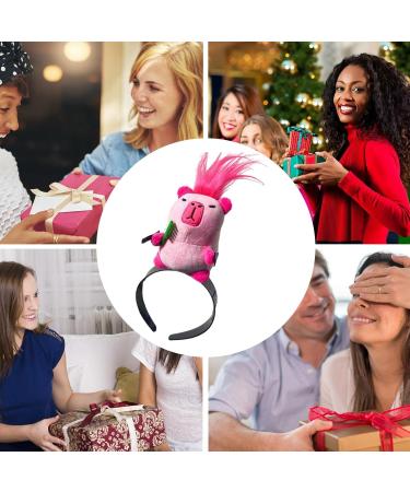 JSHDUSA Capybara Hair Clip - Capybara Shaped Cartoon Hair Clips for Women | Stage Performance Cute Hair Accessory Teen Girls Fashion for Beach Face Cleansing Makeup Pink - Buy Online on GoSupps.com