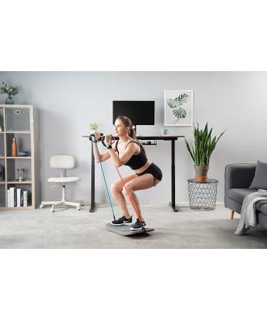 FEZIBO Standing Desk Anti Fatigue Mat Wooden Wobble Balance Board Stability Rocker with Ergonomic Design Comfort Floor Mat (Medium  Altostratus Gray) Medium Altostratus Gray - Buy Online on GoSupps.com