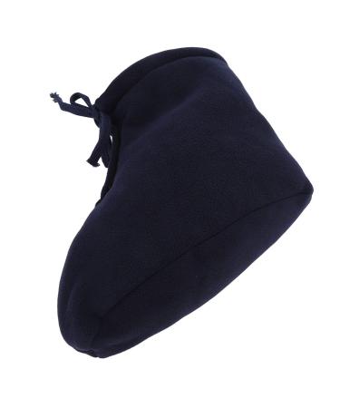 Foot Warmers Dark Blue Strap Design Shaped Toe Thick Padded Socks For Twist