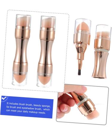 minkissy 1pc 4 in 1 Makeup Brush Foundation and Powder Brush Blush Makeup Brush Foundation Blush Brush Good Travel Makeup Brush Multifunctional Makeup Brush Lip Brush Mix Lip Makeup Plastic - Buy Online on GoSupps.com