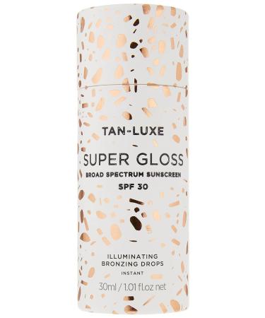 TAN-LUXE Super Gloss SPF 30 Illuminating Bronzing Drops 30ml - Cruvelty & Toxin Free - Buy Online on GoSupps.com