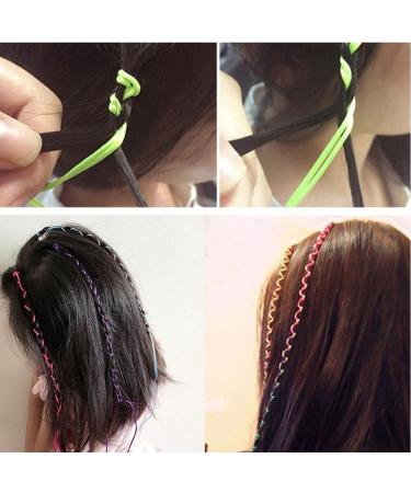 Buy JUSTFOX 8 Colorful Rainbow Braiding Cords - Perfect for Crafting & DIY Projects - Buy Online on GoSupps.com