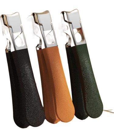 HCHGJKN Nail Clippers Anti-splash Nail Clippers Thick Hard Toenail Wide Jaw Opening Manicure Fingernail Cutter Tools(Schwarz) Black - Buy Online on GoSupps.com