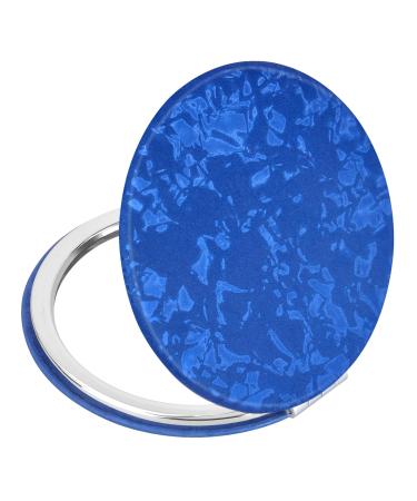 Portable Compact Vanity Mirror for Men Women Girls Delicate Blue Travel Cosmetic Mirrors 1X & 2X Magnification for Handbag Pocket Foldable 2-Sided Small Cute Makeup Mirror for Daily Work Business - Buy Online on GoSupps.com
