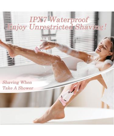 YHC Electric Shaver for Women - Cordless Wet & Dry 2-in-1 Razor for Legs Underarms Face Bikini Hair Removal - Waterproof Painless USB Rechargeable (Pink - Buy Online on GoSupps.com