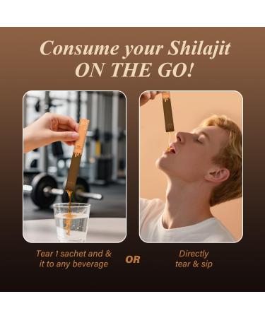 AUIXOPI Pure Shilajit |Shilajit Honey Sticks |85+ Trace Minerals Boost Energy |Enhance Immunity |shilajit for Men |30 Sticks. - Buy Online on GoSupps.com