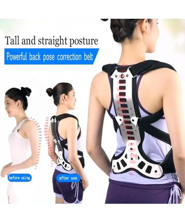 Orthosis Cervical Thoracic Halo Brace Metal Spinal Auxiliary Orthosis Adjustable Rigid Metal Extension Back Straightener Brace Vest for Kyphosis Humpback Thoracic Spinal Support Pain Relief Large - Buy Online on GoSupps.com