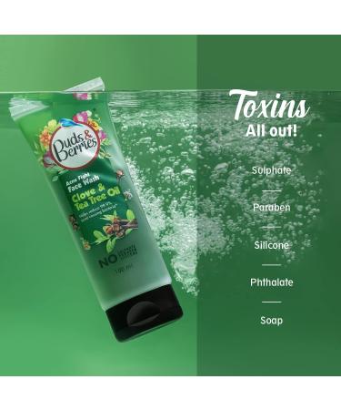 Clove & Tea Tree Oil Acne Face Wash | Blemish Control pH Balanced No Sulphate 100ml - Buy Online on GoSupps.com