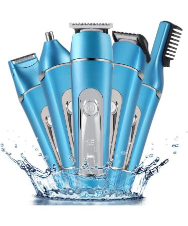 Hair Clippers Mens Professional Cordless Hair Clipper 10-in-1 Electric Hair Trimmer Beard Trimmer and Body Groomer with 7 Attachments/Charging Socket/Waterproof (Blue) - Buy Online on GoSupps.com