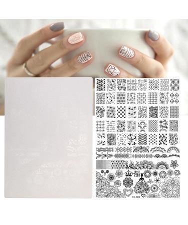 Premium Nail Art Stamping Kit Nail Stencil Manicure Plates & Printing Set for Perfect Nails | International Shipping Available - Buy Online on GoSupps.com