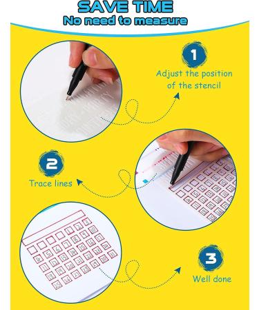 30 pcs Ultimate Productivity Journal Stencils Set - DIY Drawing Templates for Planner, Notebook, Scrapbook & Christmas Cards - Stylish Style - 4 x 7 Inch - Buy Online on GoSupps.com