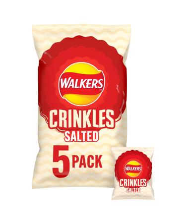 Walkers Walkers Crinkles Simply Salted Chips 23g (Pack of 5)