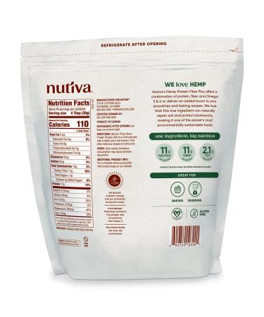 Nutiva Organic Hemp Protein Hi-Fiber - 3 lbs (1.36 kg) | Vegan, Non-GMO Superfood - Buy Online on GoSupps.com