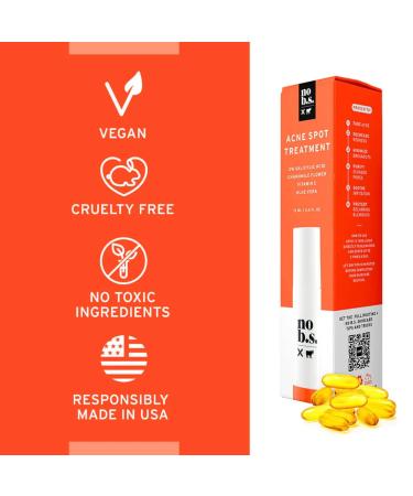 No Bad Stuff - Acne Spot Treatment - Acne Control with 2% Salicylic Acid, Fades Blemishes, with Chamomile, Aloe Vera & Vitamin E (0.5 oz) - Buy Online on GoSupps.com