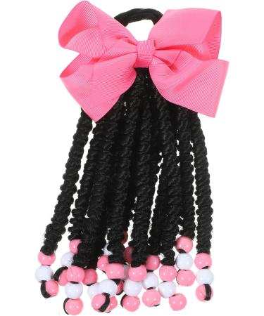 Ponytail Beads and Dreadlocks Fake Braids Color Hair Extensions for Kids Beaded Braided Braids Hair Extensions Kids Ponytail Extension Wig Women's Bow Tie Chemical Fiber Headband As Shown - Buy Online on GoSupps.com