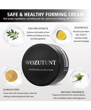 Hair Forming Cream for Men - Medium Hold & Shine Non-Greasy Styling for All Hair Types - 3.5OZ Shaping Cream with Natural Matte Finish - Buy Online on GoSupps.com