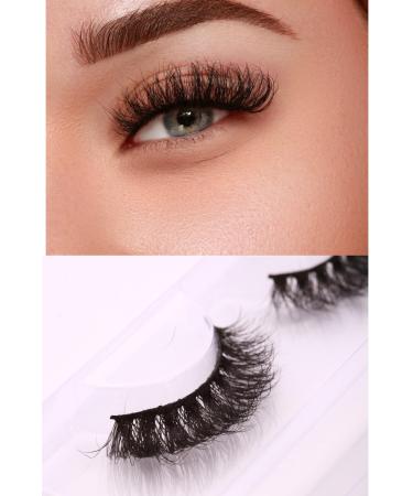 NJLASHLOUNGE lashes faux mink/WISPY/cat eye/fluffy/natural/mega eyelashes/ 3d lashe (Brandy)