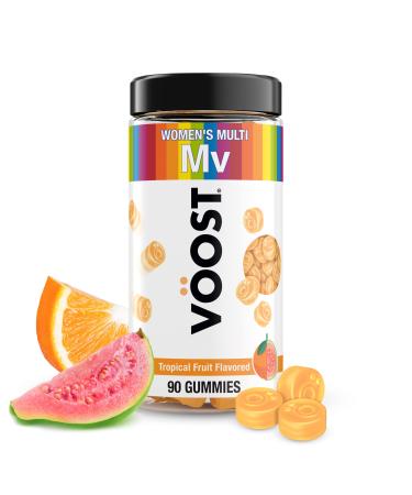 Voost Women's Multivitamin Gummies Supplement with Vitamin A B C D & Folic Acid to Support Women's Daily Health* Women's Chewable Vitamin Tropical Fruit Flavored 30 Day Supply - 90 Count
