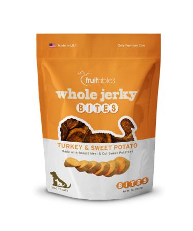 Fruitables Whole Jerky Dog Treats | Jerky Treats for Dogs | Gluten Free, Grain Free, Wheat Free | Made with Premium Meat and No Added Fillers | Turkey and Sweet Potato | 5 Ounces 5 Ounce (Pack of 1) Turkey and Sweet Pota