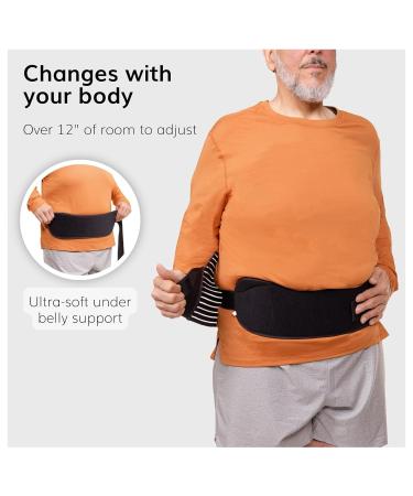 BraceAbility Obesity Belt - Plus Size Stomach Support Girdle for Men & Women | XX-Large Tummy Fat Lifter & Pendulous Abdominal Support - Buy Online on GoSupps.com