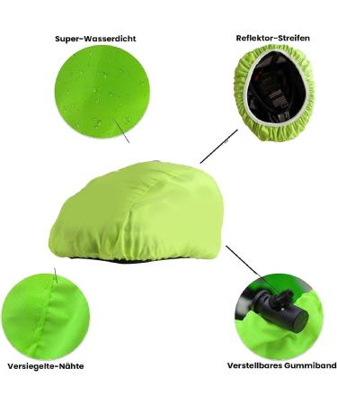 Waterproof Bicycle Helmet Rain Protection | Reflective Rain Hood for Men Women & Children - Buy Online on GoSupps.com