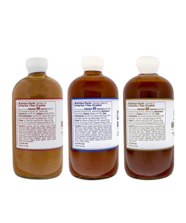 Lillie's Q BBQ Sauce Variety Pack - Gluten-Free Gourmet Set with Carolina, Gold, and Smoky BBQ Sauces (20-21 oz) | 3-Pack - Buy Online on GoSupps.com