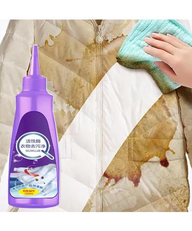 Clothes Stain Remover | Red Stain Remover 120ml Instant Wash Free Fabric Stain Remover Removes Oil Paint Blood Ink Coffee Pet Stains Aezon - Buy Online on GoSupps.com