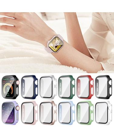 Haojavo 12 Pack Case for Apple Watch 44mm SE(2022) Series 6/5/4/SE(2019) - Tempered Glass Screen Protector with Scratch Resistant Bumper - iWatch Accessories (12 Pack-A) - Buy Online on GoSupps.com