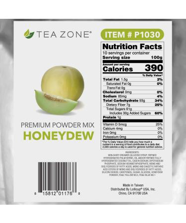 Tea Zone 2.2 lb Honeydew Powder - Premium Quality Flavor for Bubble Tea - Buy Online on GoSupps.com