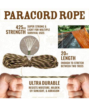 Toughest Ultralight 2 Person Mylar Survival Tube Tent + Paracord - All Weather Protection for Camping & Outdoor Survival - Woodland Camo - Buy Online on GoSupps.com