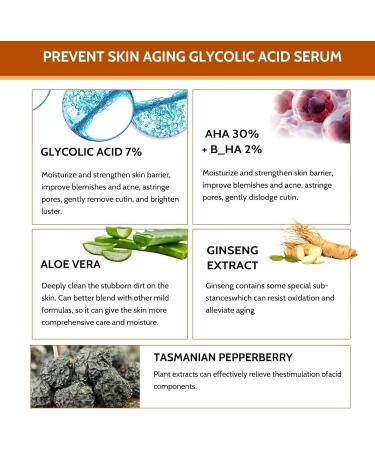 Glycolic Acid 7% Toning Solution Face Toner Face Serum for Women-Hyaluronic Acid Serum for face Moisturize & Strengthen-Dark Spot Corrector for Face Brightening Lifting Repair Acne - Buy Online on GoSupps.com