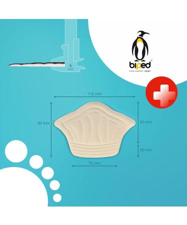 Shop Biped Health Heel Cushions - Self-Adhesive Protectors for Too Big Shoes & Heels (Beige 5mm) - Bladder & Wound Prevention - Buy Online on GoSupps.com