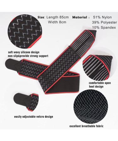 Adjustable Ankle Support Brace - Breathable Nylon Super Elastic & Comfortable - One Size Fits All - Ideal for Sports (Green - Buy Online on GoSupps.com