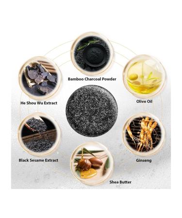 Man Gray Hair Reverse Bars (2pcs) - Unisex Gray Hair Repair Shampoo Bar for Men & Women Root Activator Formula - Buy Online on GoSupps.com