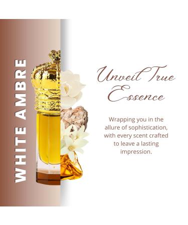 ARABIAN PERFUMES & OILS White Ambre Perfume Oil - Floral Luxurious Fragrance Oil for Men and Women - Travel Size Perfume 0.10 Fl. Oz. - Buy Online on GoSupps.com
