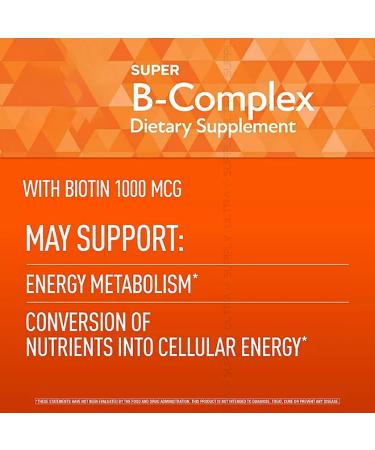 Members Mark B Complex Tablets (300 Count.) High Potency B Vitamins with Biotin Energy Support Daily Use - Buy Online on GoSupps.com