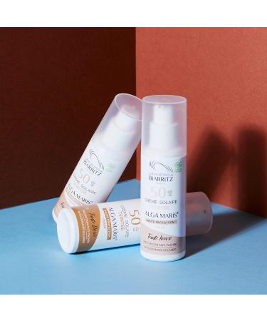 Buy Laboratoires de Biarritz Tinted Sunscreen Face - Gold LSF50 ALGA Maris Bio - Hydrated & Matted - 50ml - Made in France - International Shipping Available - Buy Online on GoSupps.com