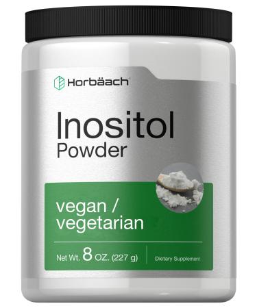 Inositol Powder 8 oz | Vegan, Vegetarian Non-GMO, Gluten Free Supplement | by Horbaach