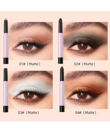 ZJchao 12pcs Eye Shadow Stick Set - Matte & Sparkle Pencils for Women | Long Lasting Dual Textured Makeup - Buy Online on GoSupps.com