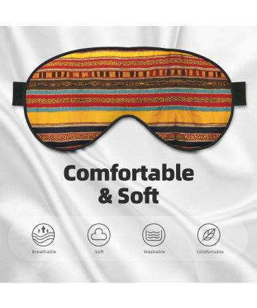Native American Pattern Soft Sleep Eye Mask - Breathable Female Eye Patch for Travel & Relaxation - Buy Online on GoSupps.com