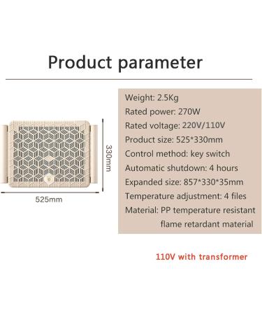 Pyapron Portable Warm Foot & Leg Warmer - 4-Stage Temperature Control Overheat Protection for Home Office & Dormitory - Buy Online on GoSupps.com