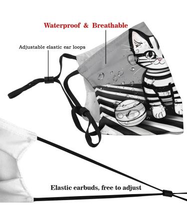 Zyvia Play Ball Kitty Dust Mask for Adults - 5-Layer Protection & Activated Carbon Filter - Soft Breathable Adjustable - Pack of 10 - Buy Online on GoSupps.com