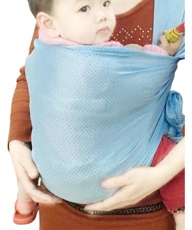 Vlokup Water Baby Carrier, Baby Sling Carrier, Baby Wrap Carrier for Newborn, Infant, Toddler, Breathable Lightweight Stretch Mesh Water Sling, Nice for Summer, Pool, Beach, Swimming, Lakeblue A Lakeblue