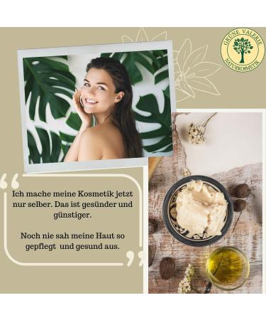 Green Valerie Shea Butter 250g - Pure Ivory White Karite Cold Pressed A+ - Premium Vegan Skin Care - Fair Trade Raw Soap Base - Buy Online on GoSupps.com