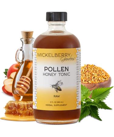 Mickelberry Gardens Pollen Honey Tonic Natural Respiratory Support with Organic Bee Pollen Stinging Nettle and Raw Honey Oxymel 8 Oz 8 Fl Oz (Pack of 1)