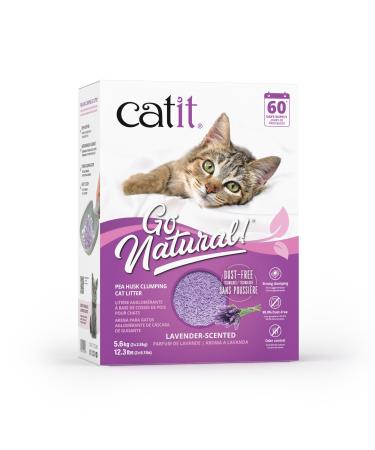 Catit Go Natural! clumping cat litter made from pea pods with lavender scent 2 x 2.8 kg (5.6Kg)